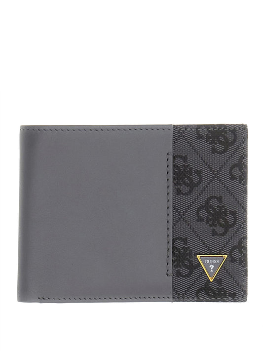 GUESS 2 USCITA Portafoglio Guess Milano Bifold - Nero Black\Antracite