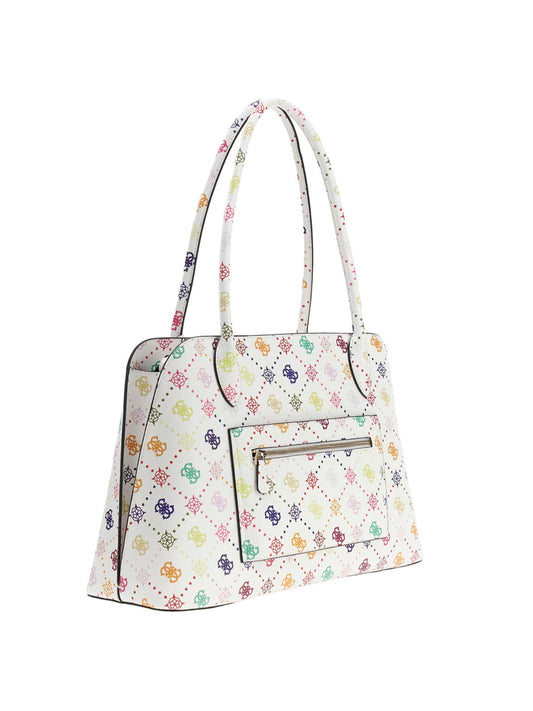 GUESS 2 USCITA Borsa a Mano Guess Patsie Tote - Bianco Bianco