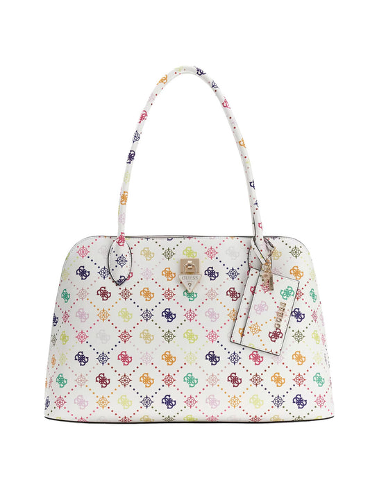 GUESS 2 USCITA Borsa a Mano Guess Patsie Tote - Bianco Bianco