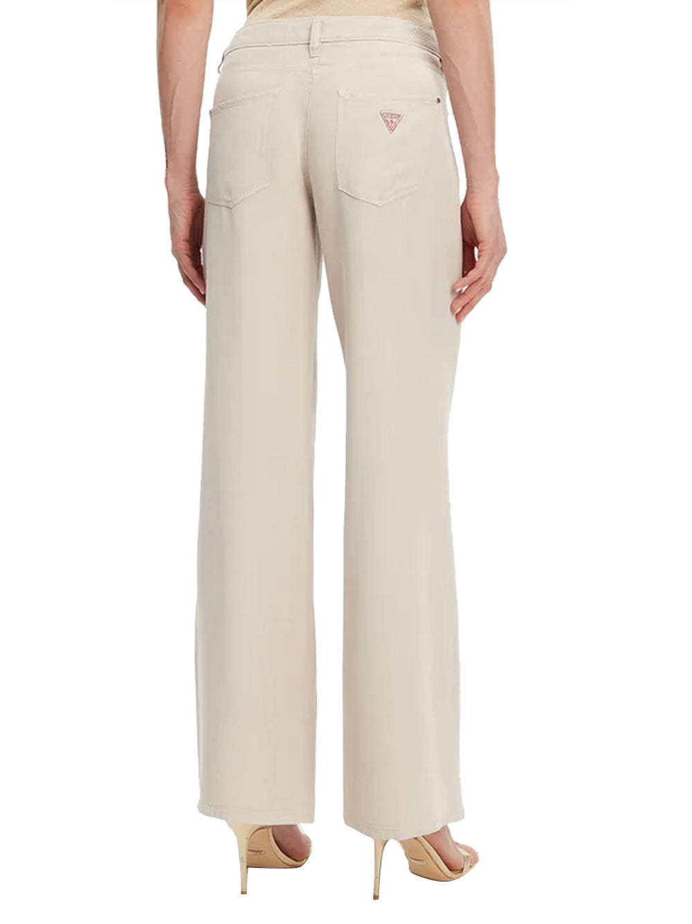 GUESS 2 USCITA Jeans Sexy Palazzo Guess - Panna Walnut Shell