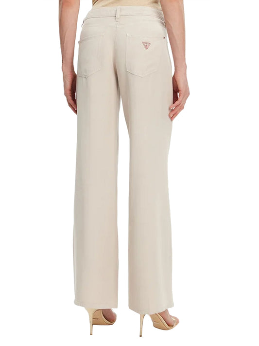 GUESS 2 USCITA Jeans Sexy Palazzo Guess - Panna Walnut Shell