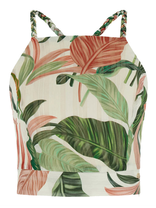 GUESS 2 USCITA Crop Top Guess Con Stampa Floreale - Multi MULTI