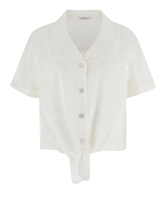 GUESS 2 USCITA Camicia In Pizzo Sangallo Guess - Bianco Bianco