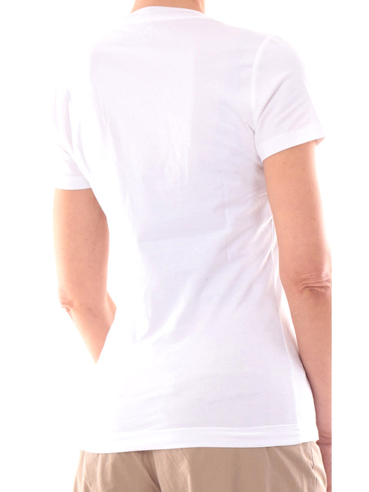 GUESS 2 USCITA T-Shirt Guess Ss Cn Flower Triangl - Bianco Pure white