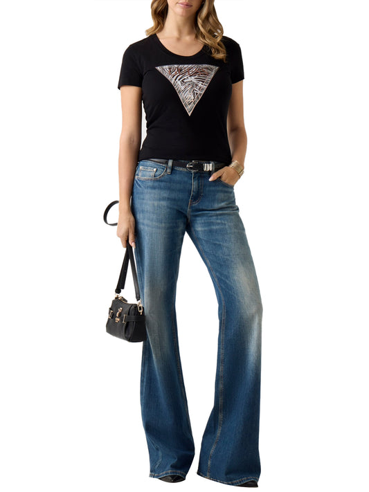 GUESS 2 USCITA T-shirt Con Logo Triangolo Guess - Nero Nero