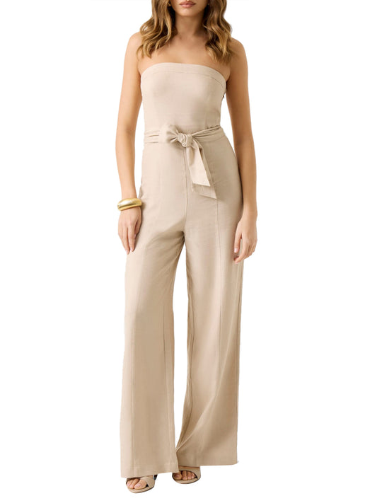 GUESS 2 USCITA Jumpsuit Jackie In Lino Guess - Beige Beige