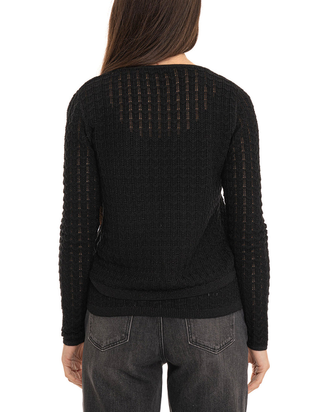 GUESS 2 USCITA Cardigan Guess Lavorato A Maglia Rosalyn Cover Sho - Nero Nero