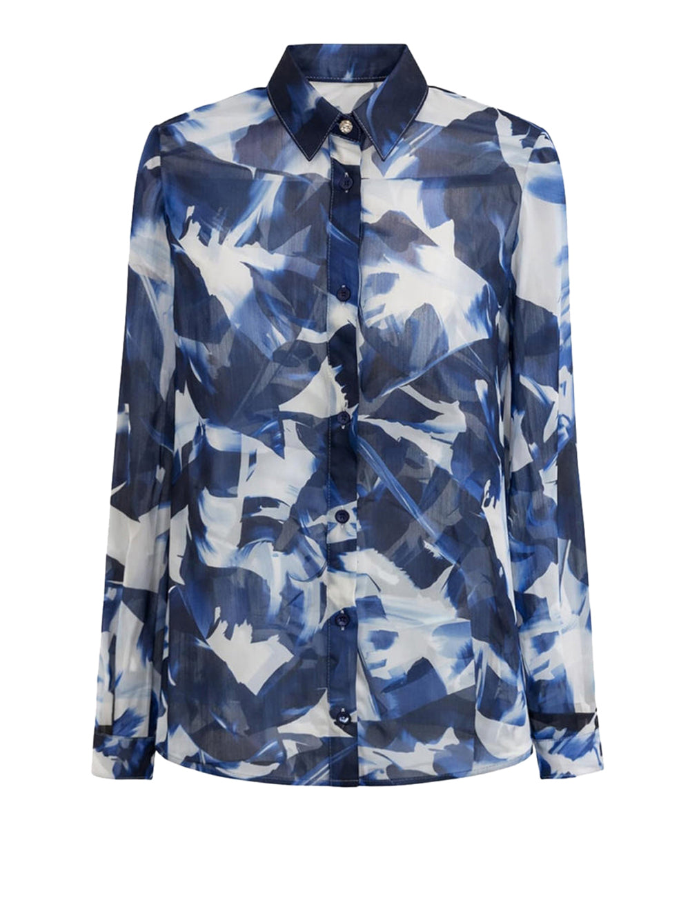 GUESS 2 USCITA Camicia Casual Guess Ls Clouis - Multi Bianco/blu