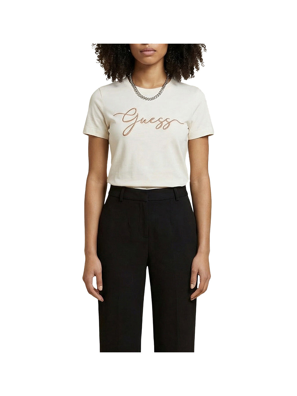 GUESS ATHLEISURE 2 USCITA T-Shirt Guess Circe - Panna Panna