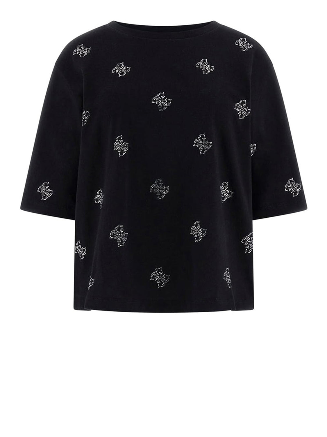 GUESS ATHLEISURE 2 USCITA T-Shirt Silvy 4G Ss Cn Guess - Nero Nero