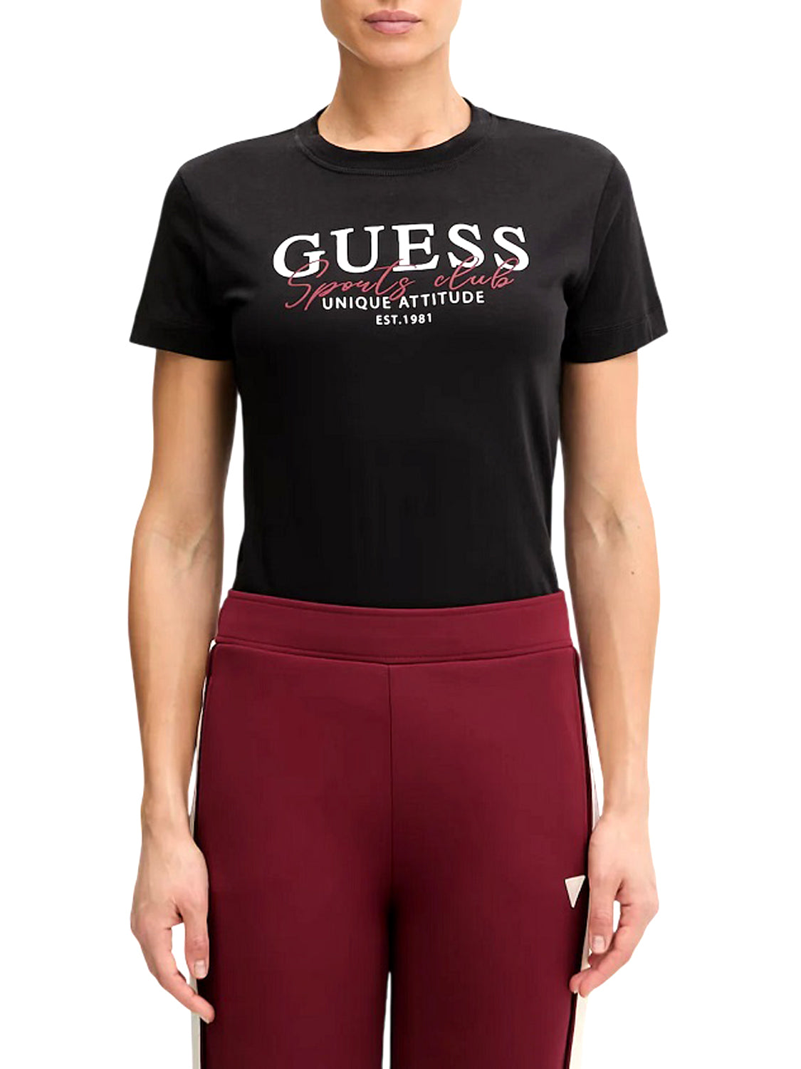 GUESS ATHLEISURE 2 USCITA T-Shirt Guess Artemisia Cn Ss - Nero Nero