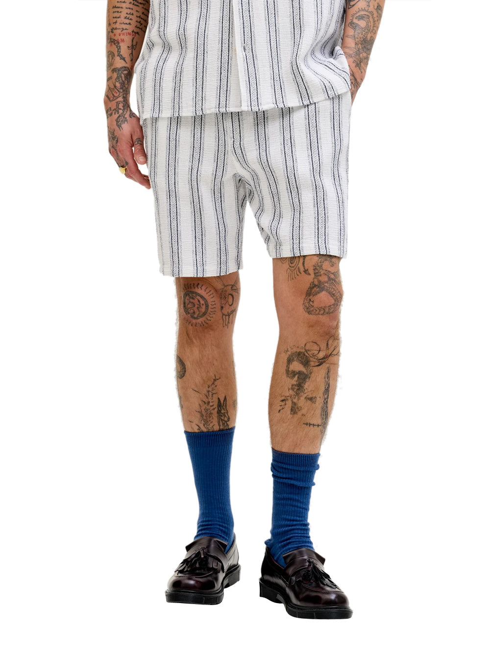 JACK&JONES MAIN 1 Bermuda Jack&Jones - Blu/Bianco Blu/bianco