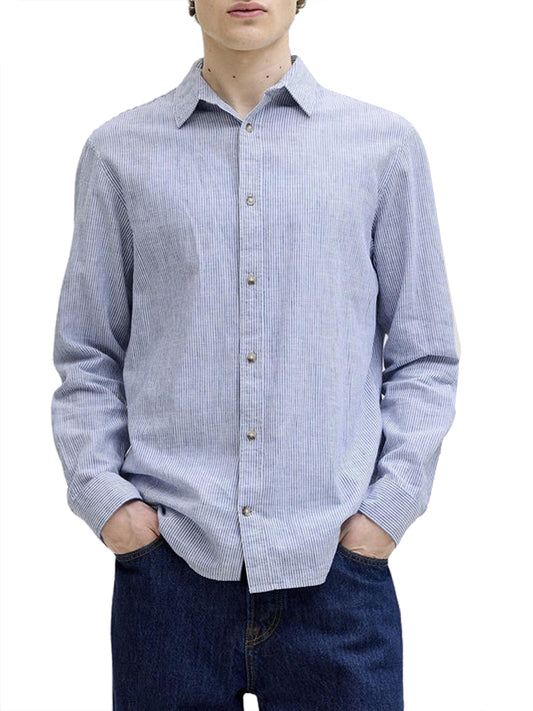 JACK&JONES MAIN 1 Camicia Jack&Jones Regular Fit - Blu/Bianco Blu/bianco