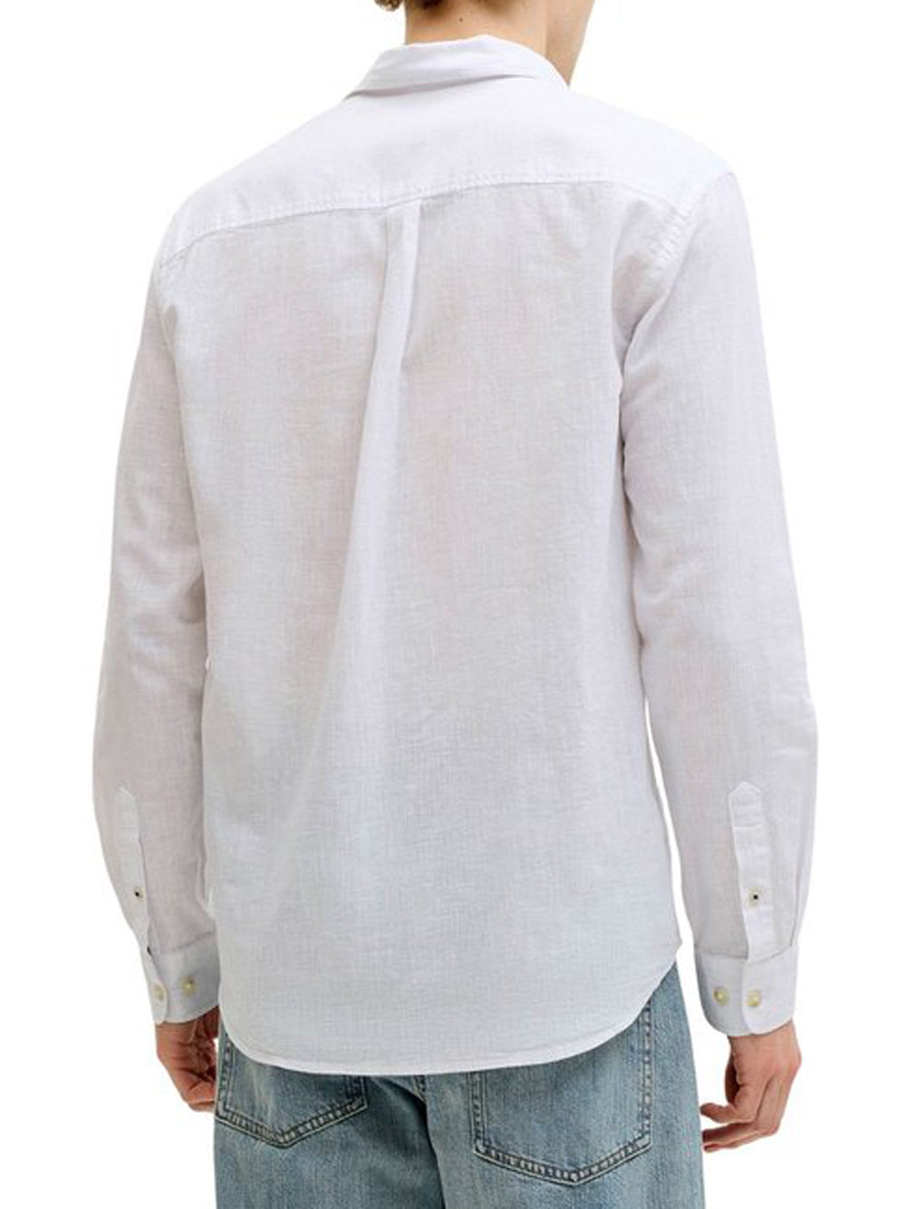 JACK&JONES MAIN 1 Camicia Jack&Jones Jjesummer Linen Blend - Bianco Bianco