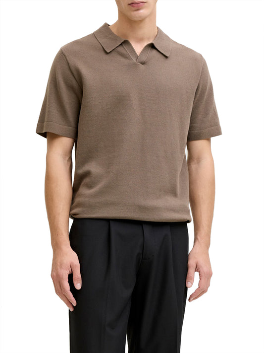 JACK&JONES MAIN 1 Polo In Maglia Jack&Jones - Marrone Marrone