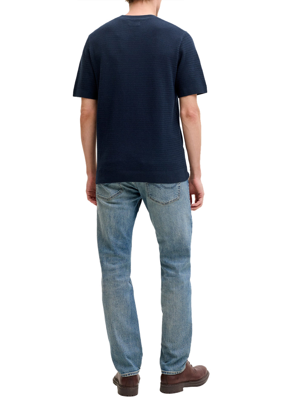 JACK&JONES MAIN 1 T-Shirt In Maglia Jack&Jones - Blu Blu