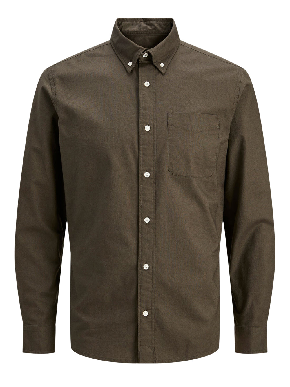 JACK&JONES STOCK Jack&Jones Camicia Casual Slim Fit - Verde Olive Nero/verde