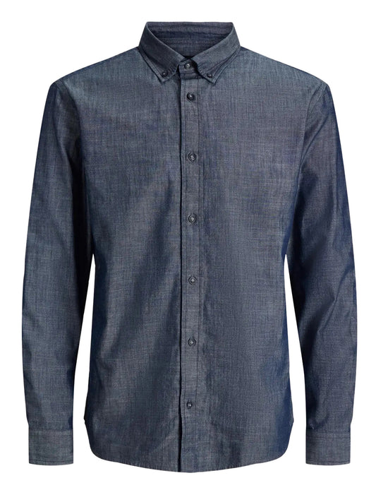 JACK&JONES STOCK Jack&Jones Camicia Long sleeve Richard Chambray - Blu DENIM
