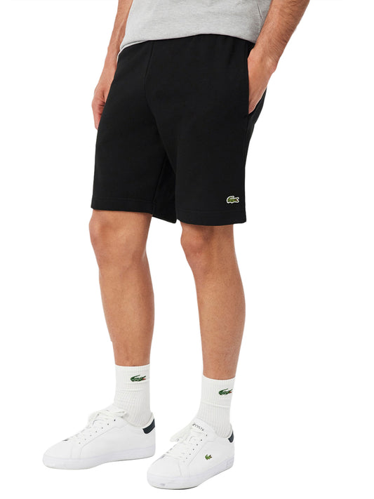 LACOSTE Lacoste Bermuda In Tessuto Felpato Regular Fit - Nero Nero