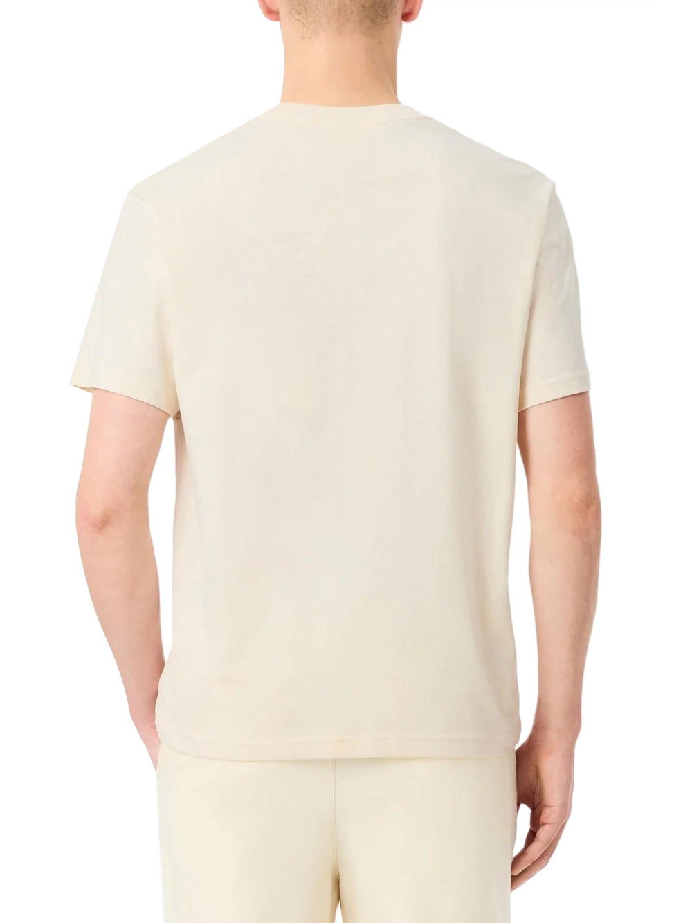 LACOSTE T-Shirt Lacoste Color Block In Cotone - Beige/Rosa BEIGE/ROSA