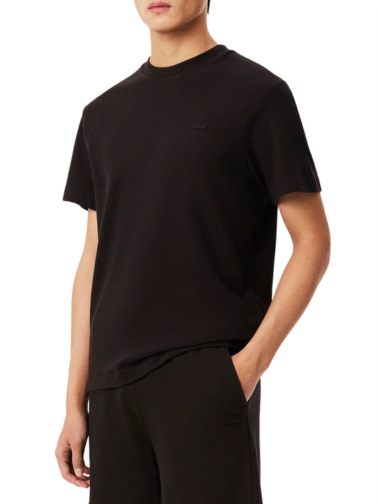 LACOSTE Lacoste T-shirt In Jersey Testurizzata - Marrone Marrone