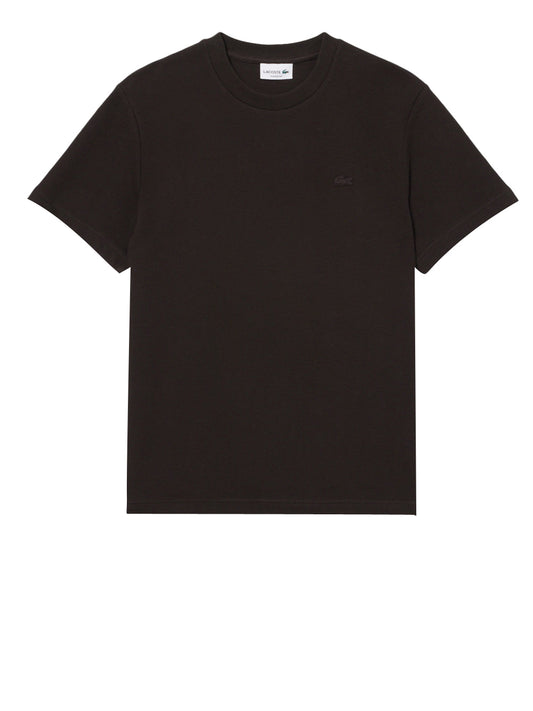 LACOSTE Lacoste T-shirt In Jersey Testurizzata - Marrone Marrone
