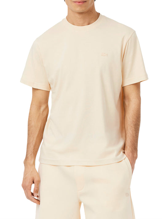 LACOSTE T-shirt Lacoste Con Ricamo Caratteristico Beige Beige