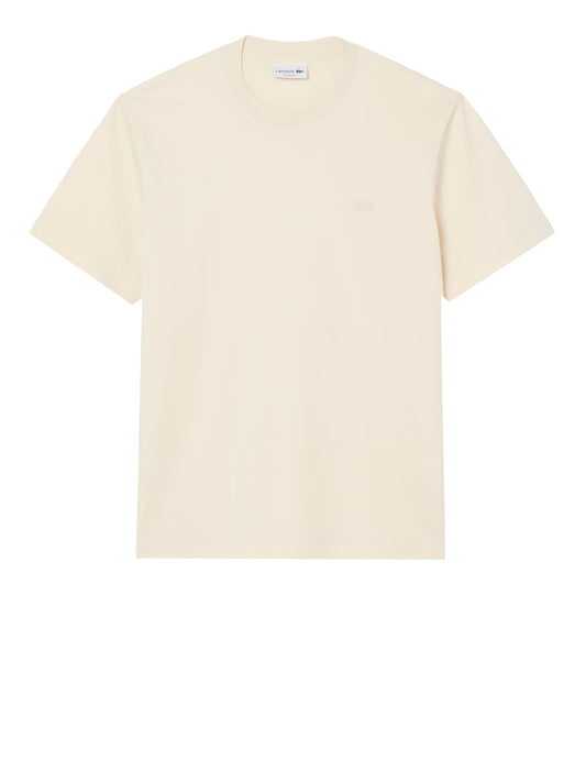 LACOSTE T-shirt Lacoste Con Ricamo Caratteristico Beige Beige