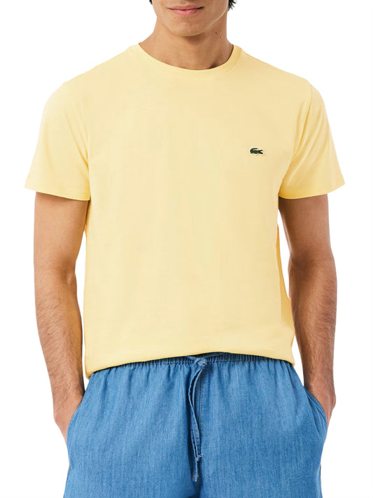 LACOSTE Lacoste T-shirt In Cotone Pima - Giallo Giallo