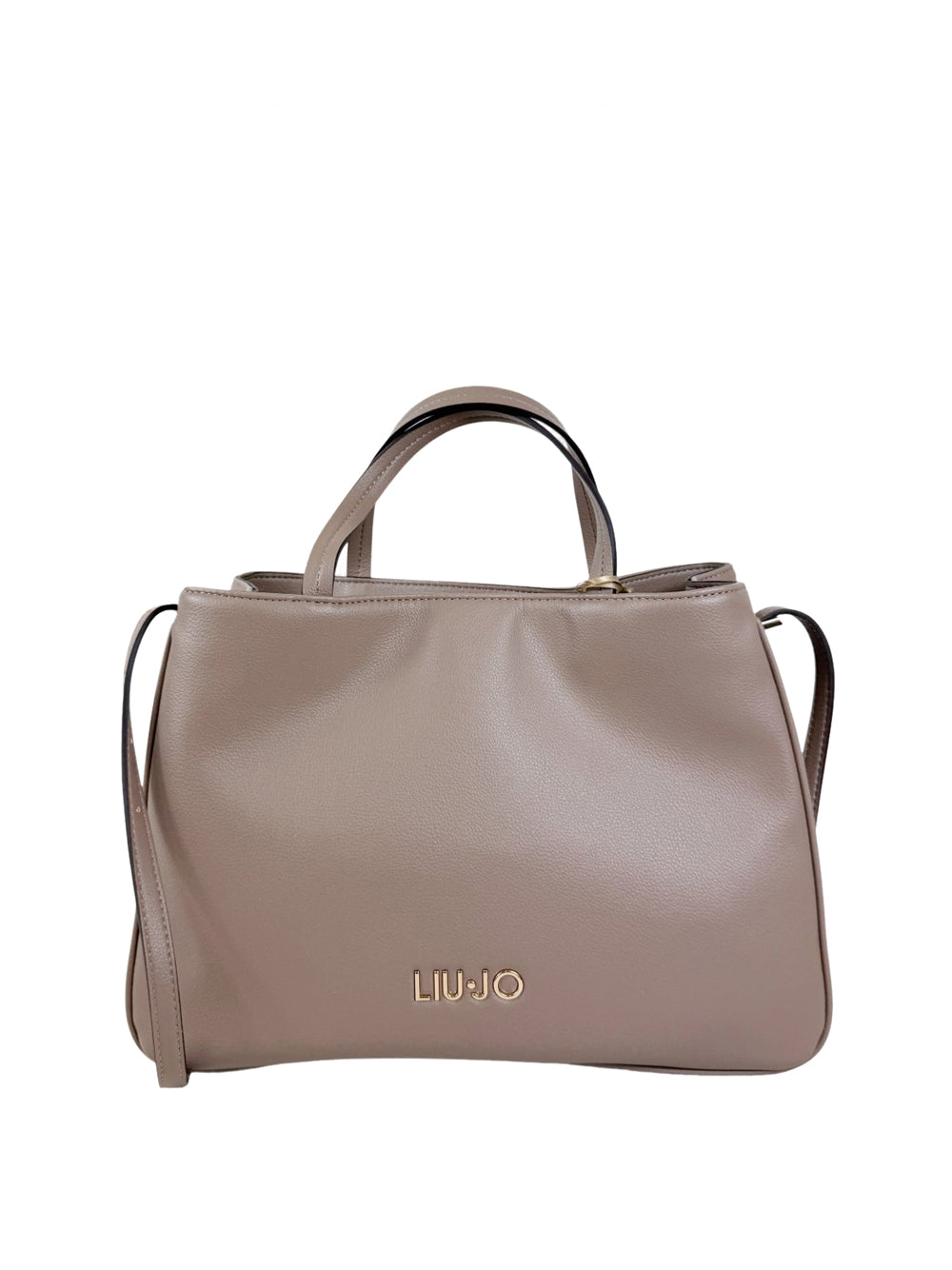 LIUJO ACCESSORI1 Borsa a Mano Liu Jo M Satchel - Mocha Marrone/beige