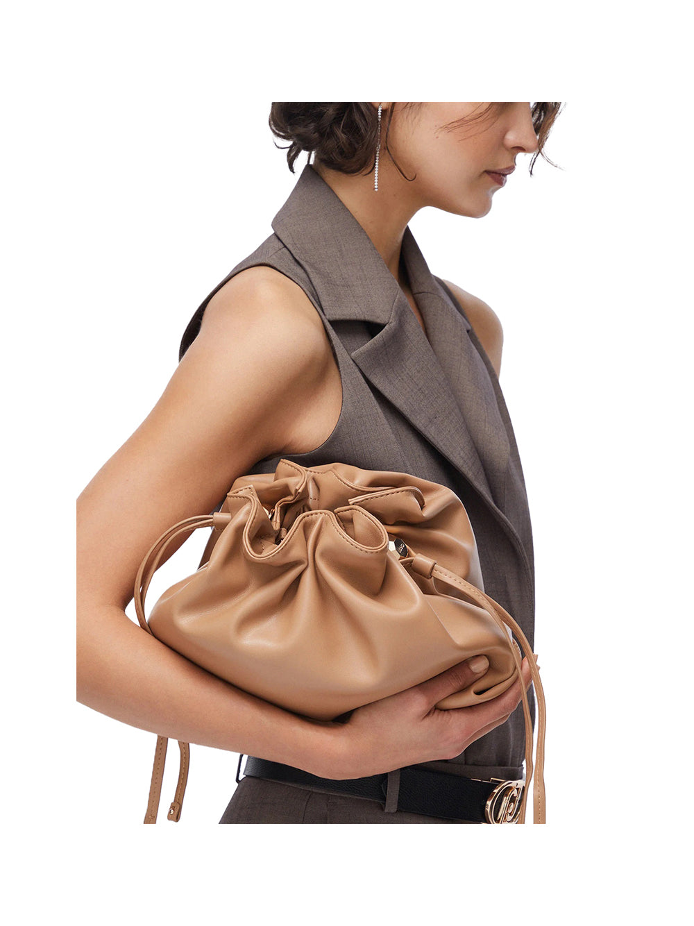 LIUJO ACCESSORI1 Borsa A Spalla Media Liu Jo Riccy - Cammello Cammello