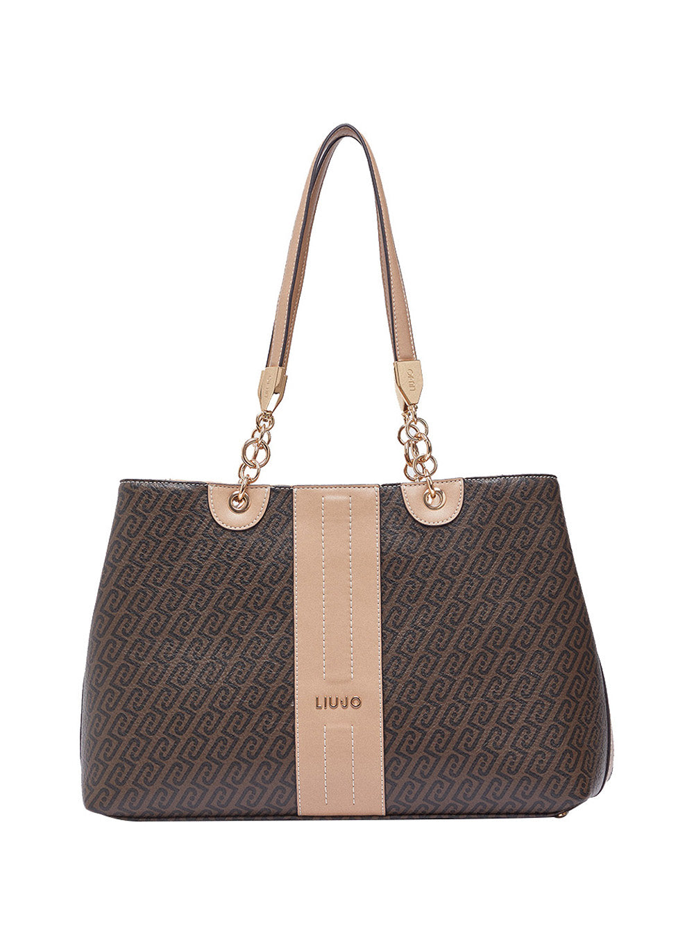 LIUJO ACCESSORI1 Borsa a Mano Tote Media Liu Jo - Marrone Testa Moro/Dk.Cipria