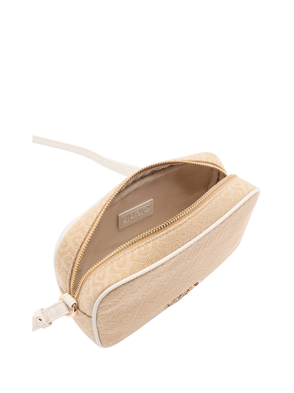 LIUJO ACCESSORI1 Borsa A Tracolla Piccola Liu Jo Jacquard - Beige Naturale