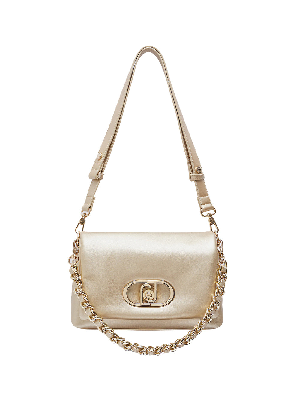 LIUJO ACCESSORI1 Liu Jo Borsa A Mano LaPuffy Media Oro Light gold