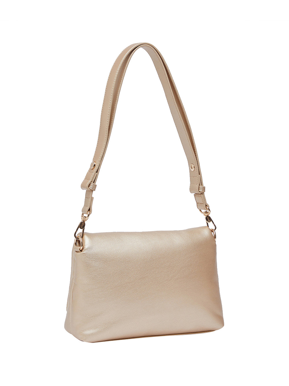 LIUJO ACCESSORI1 Liu Jo Borsa A Mano LaPuffy Media Oro Light gold