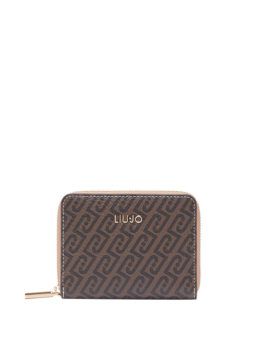 LIUJO ACCESSORI1 Portafoglio M Zip Around Liu Jo - Marrone Testa di moro