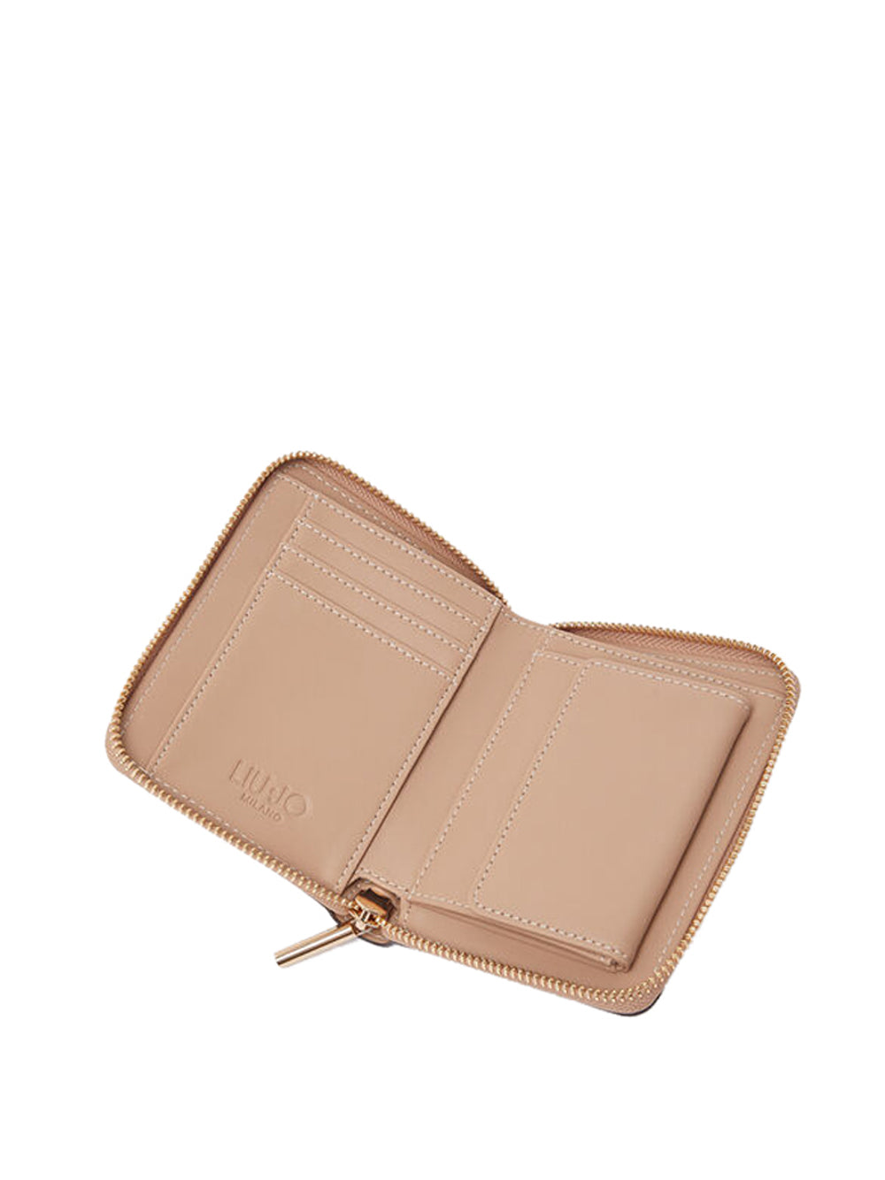 LIUJO ACCESSORI1 Portafoglio M Zip Around Liu Jo - Bianco/Beige BIANCO/BEIGE