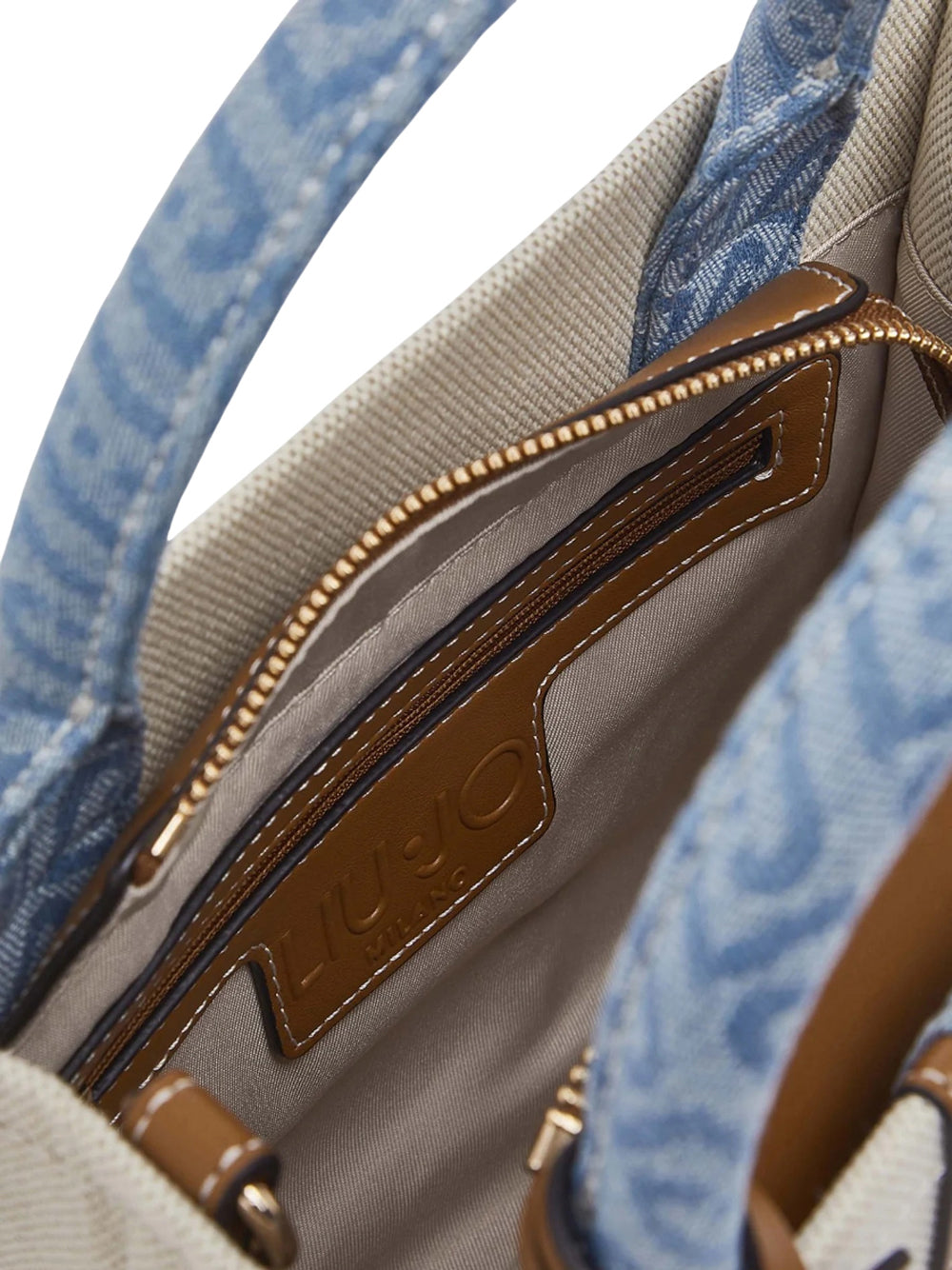 LIUJO ACCESSORI1 Borsa A Mano Liu Jo - Neutro/Denim Neutro/Denim