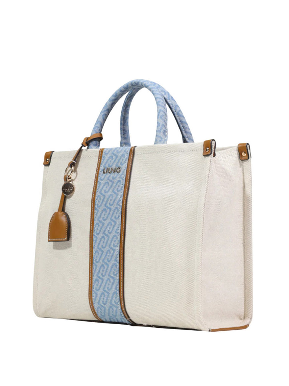LIUJO ACCESSORI1 Borsa A Mano Liu Jo Tote - Neutro/Denim Neutro/Denim