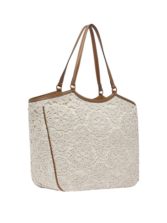 LIUJO ACCESSORI1 Borsa A Mano Liu Jo Tote - Crema/Cuoio Crema/cuoio