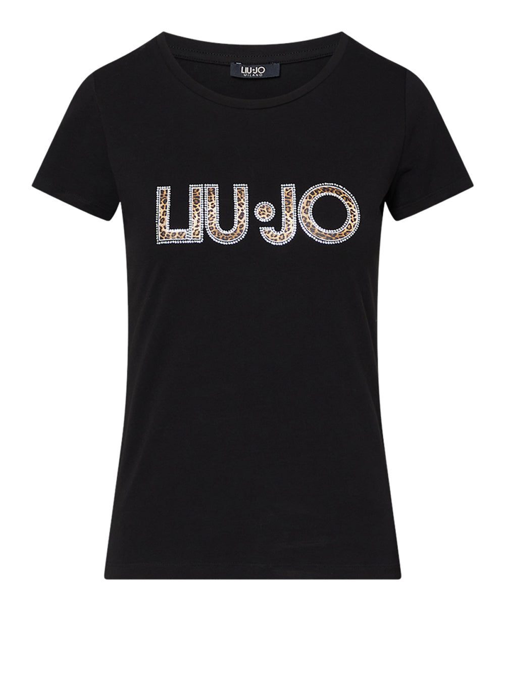 LIUJO BEACHWEAR T-Shirt Basica Liu Jo - Nero/Animalier NERO/ANIMALIER