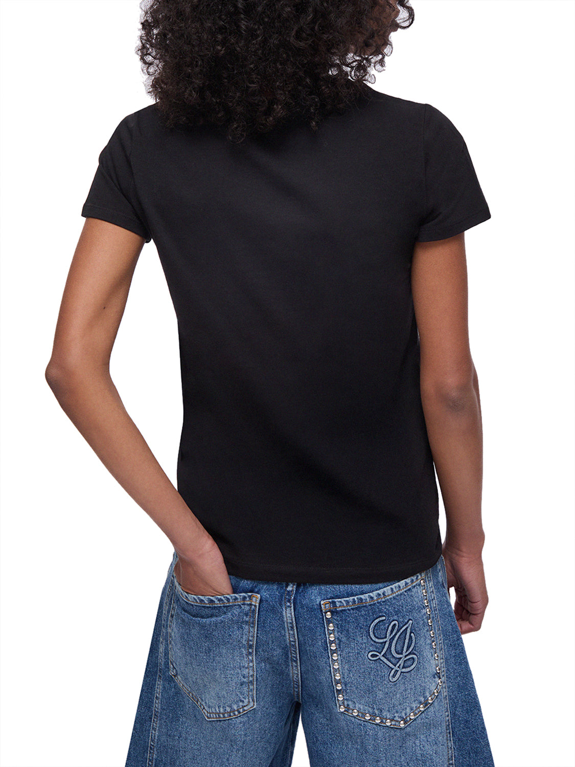 LIUJO BEACHWEAR Liu Jo T-Shirt Logo Frontale Nero Nero