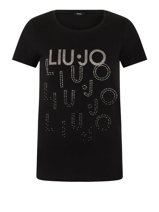 LIUJO BEACHWEAR Liu Jo T-Shirt Logo Frontale Nero Nero