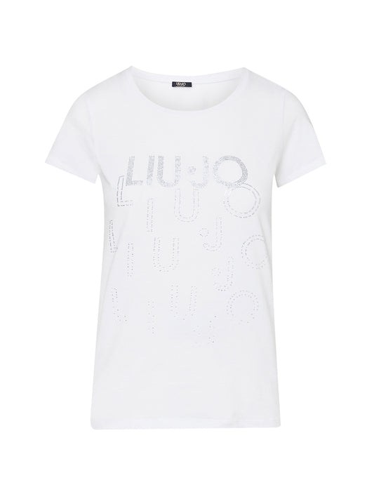 LIUJO BEACHWEAR T-Shirt Basica Liu Jo - Bianco Bianco/Degrade