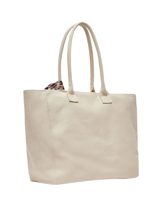 LIUJO BEACHWEAR Borsa a Mano Tote Con Foulard Liu Jo - Beige Tela