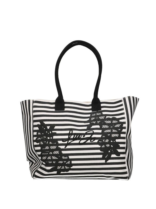 LIUJO BEACHWEAR Borsa A ManoTote Bag Grande Liu Jo - Nero/Bianco Nero/bianco