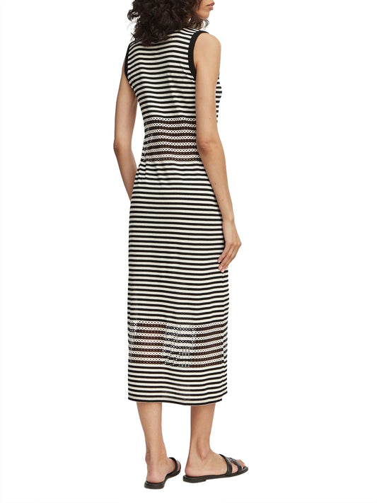 LIUJO BEACHWEAR Liu Jo Abito Lungo A Righe - Nero Bianco Nero/bianco