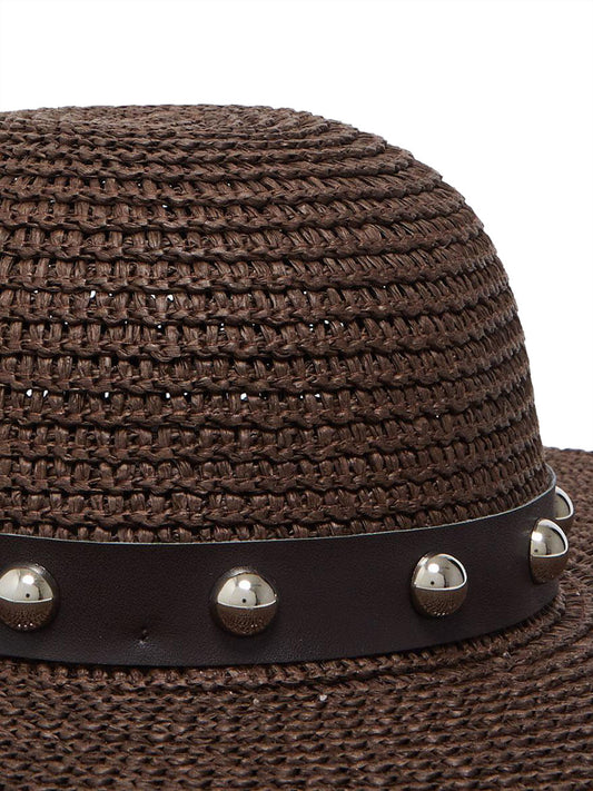 LIUJO BEACHWEAR Cappello Tesa Larga Liu Jo - Marrone Cuoio Scuro