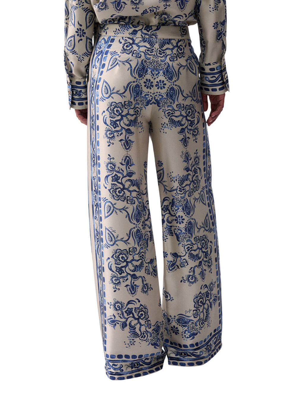 LIU.JO BLACK Pantalone Liu Jo Con Stampa Foulard - Azzurro Azzurro