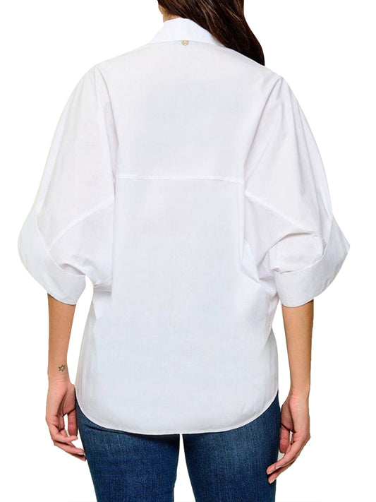 LIU.JO BLACK Camicia Over Liu Jo - Bianco Bianco Ottico